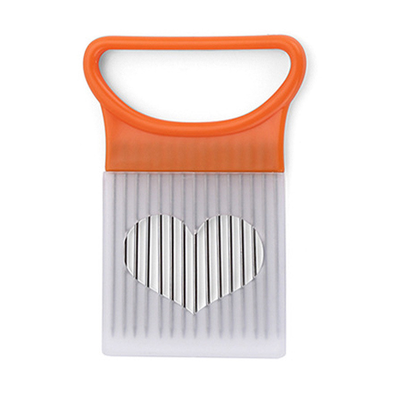 Onion Fork Slicer Stainless Steel Loose Meat Needle Tomato Potato Vegetables Fruit Cutter Safe Aid Tool Kitchen Gadgets: Burgundy