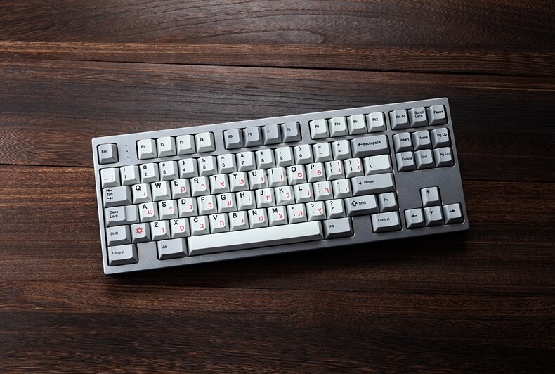 kprepublic 139 Hebrew root font letter Cherry profile Dye Sub Keycap Set PBT for gh60 xd60 xd84 cospad tada68 rs96 87 104 fc660
