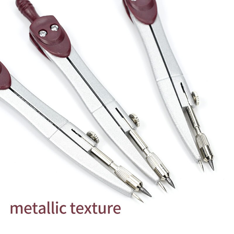 YG007 Compass Students Drafting Metal Compasses Math Geometry Tools Profesional Compass Extender Compass Drawing Tools