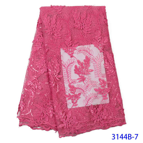 Gold French Lace Fabric Net Lace Fabric Sequin Fabric Embroidery Sequence Lace Fabric for Wedding KS3144B: Picture 7