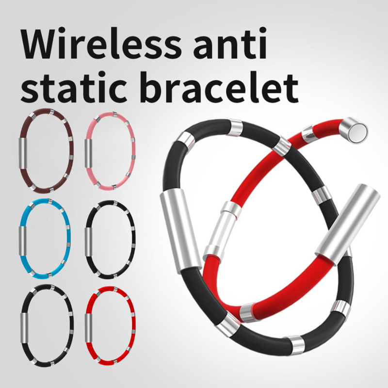 Pulsera antiestática para coche, elimina la electricidad estática del cuerpo humano, pulsera deportiva magnética para parejas con estilo, accesorios para coche