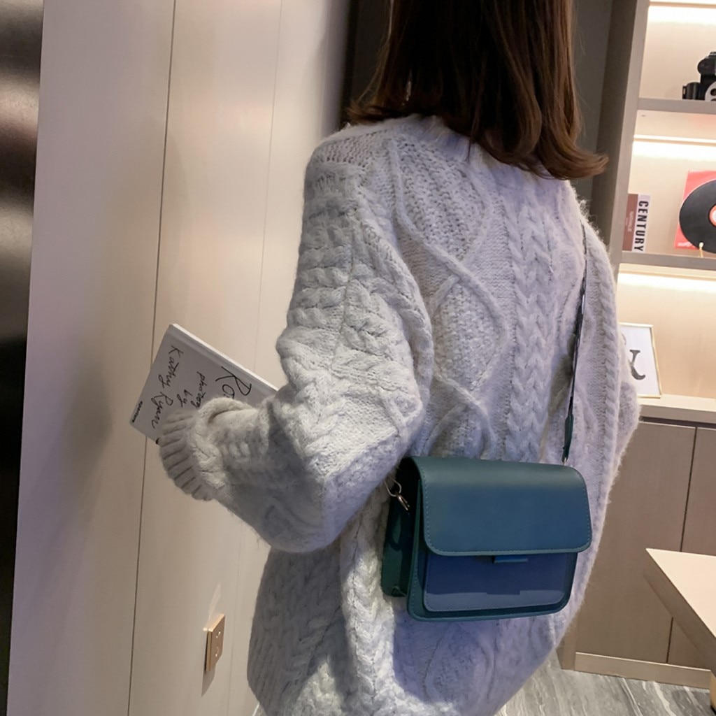 Mini Portable Single shoulder Bag Women's Large Capacity Leather Shoulder Messenger Bag Lady Small Flap criss-cross Bag