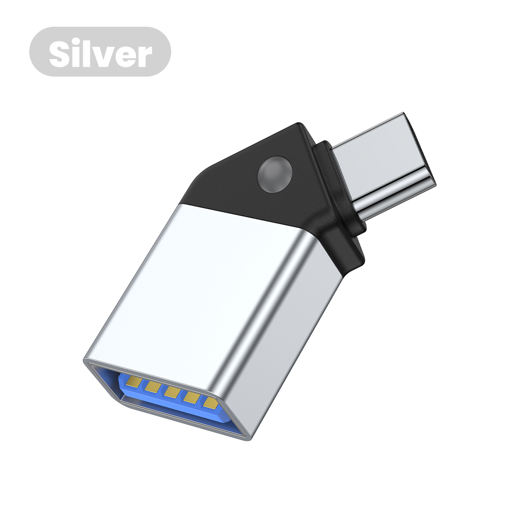 Type C To USB 3.0 Adapter 45 Open Angle USB Female To Type C Male Converter For Phone Laptop Card Reader U Disk Data Transfer: Yellow