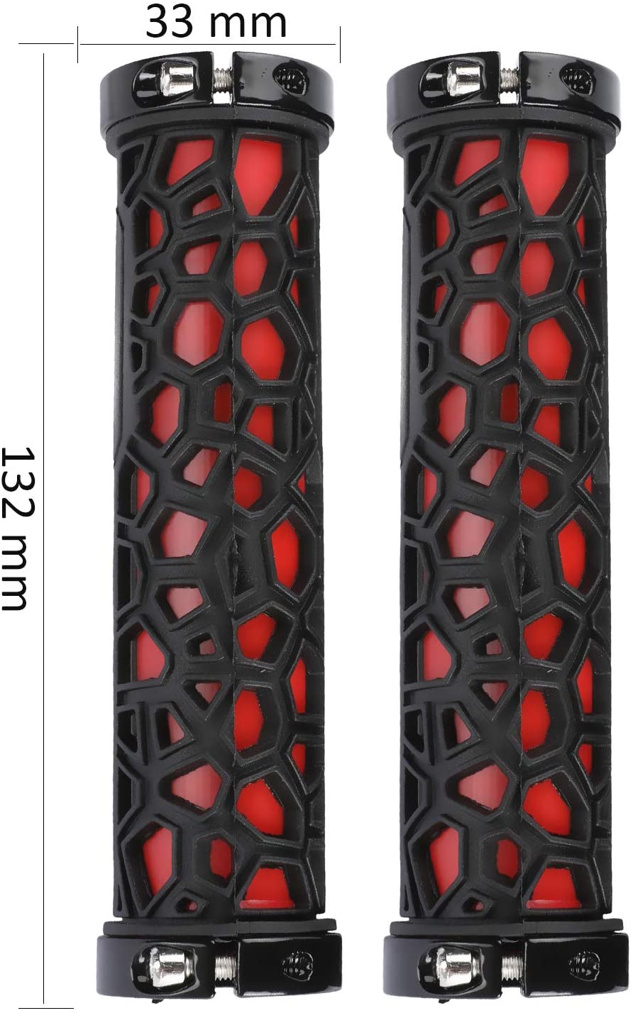 Dual Lock-On Bike Grips Fietsstuur Grips Voor Mountain Fiets Stuur Mtb Locking Uiteinden Fixie Bmx