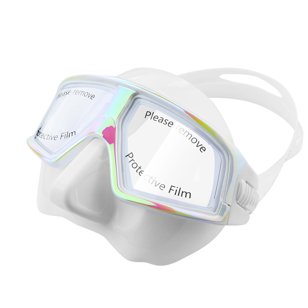Professionelles Tauchmasken-Set für Erwachsene – HD-Antibeschlag-Linse, UV-Schutz, verstellbare Schnorchel- und Schwimmbrille für Taucher: Orange