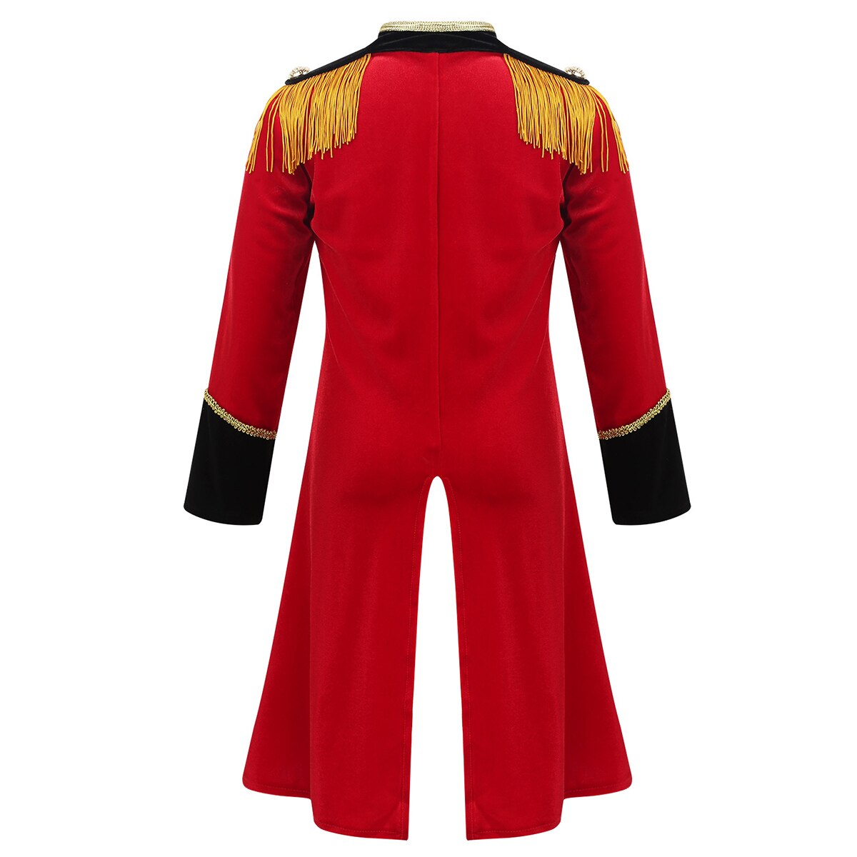 Costume da circo per bambini ragazzi giacca Ringmaster maniche lunghe colletto alla coreana giacca per bambini Halloween Cosplay Party Dress Up