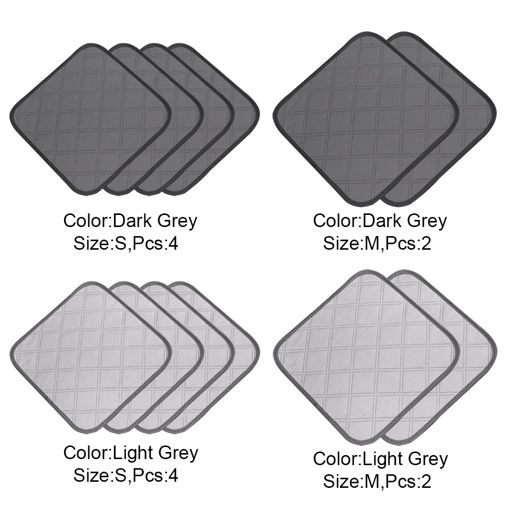 4pcs Bedding Pee Pads Highly Absorbent Rabbit Easy Clean Reusable Bottom Hedgehog Non Slip Guinea Pig Fleece Cage Liners Travel