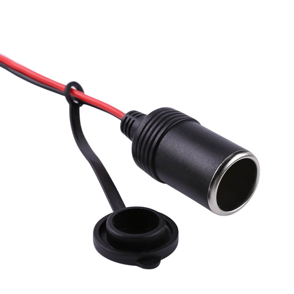 Cigarette Lighter Socket Solid Universal 12-24V Car Motorcycle Truck Cigarette Lighter Socket with Fuse+Cable