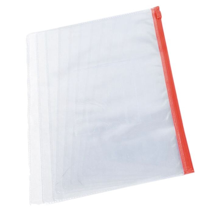 Size A5 Card Slider Zip Closure Folders PVC Folder... – Vicedeal