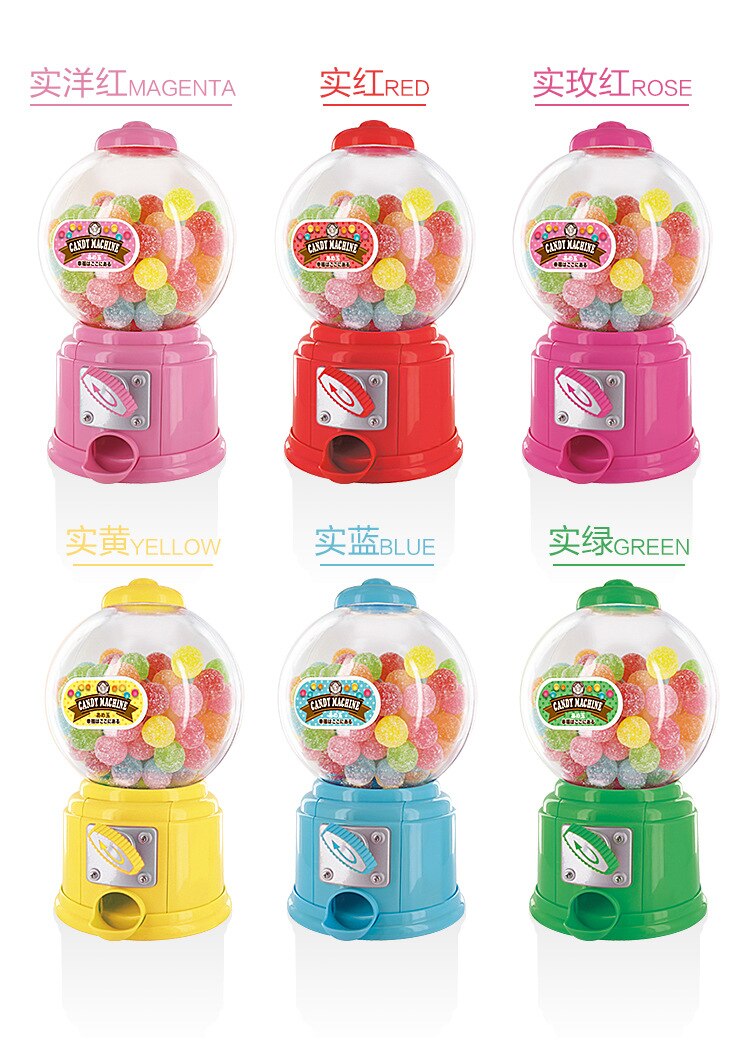 Koreaanse Stijl Leuke Candy Machine Kinderen Plastic Pot Creatieve Mini Twist Snoep Machine Bank Ontvangen Geval