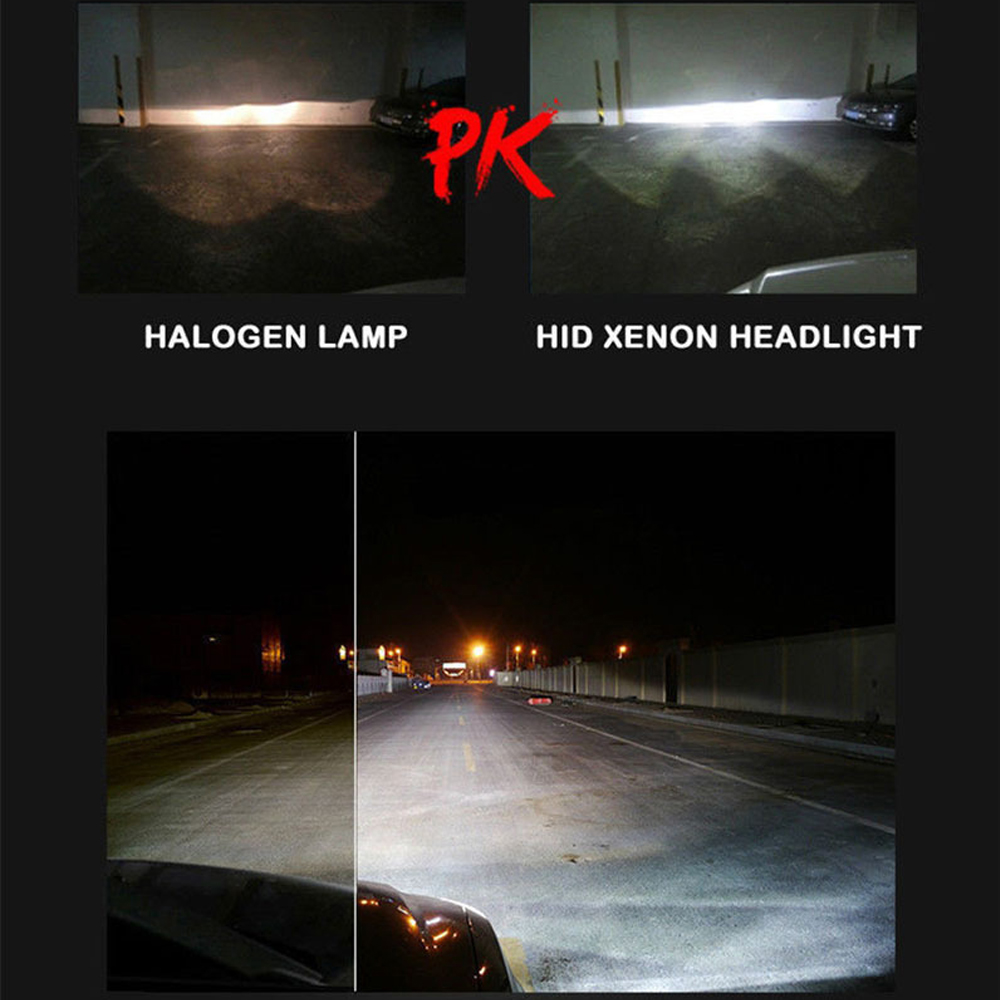 Bombillas de xenón para faros delanteros de coche, lámpara HID automática de 12V CC, 2 piezas, H7, H11, H9, 9005, 9006, HB3, HB4, 5000K, 6000K, 8000K, 10000K, 55W, 12000K