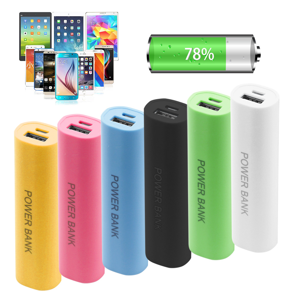 Portable USB Mobile Power Bank Case without Battery Charger Pack Box for 1 x 18650