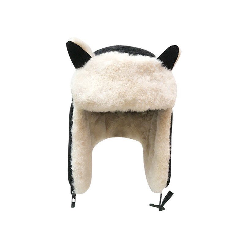 Plush Lei Feng hat female winter Korean cute cat ear children's ear cap cycling warm parent child windbreaker