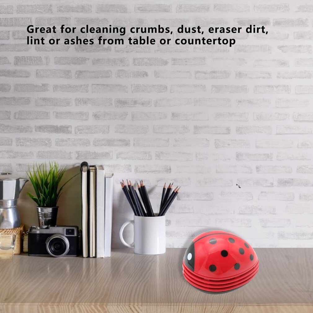 Battery Operated Mooie Cartoon Vorm Desktop Toetsenbord Stofzuiger Mini Dust Collector Crumb Veegmachine Voor Home Office