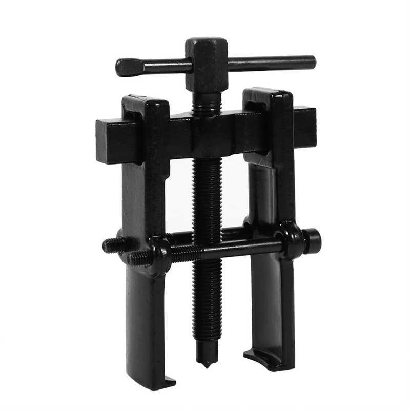 Two Jaw Legs Bearing Gear Puller Remover Hand Tool Removal Kit Bearing Gear Remover: black3inch