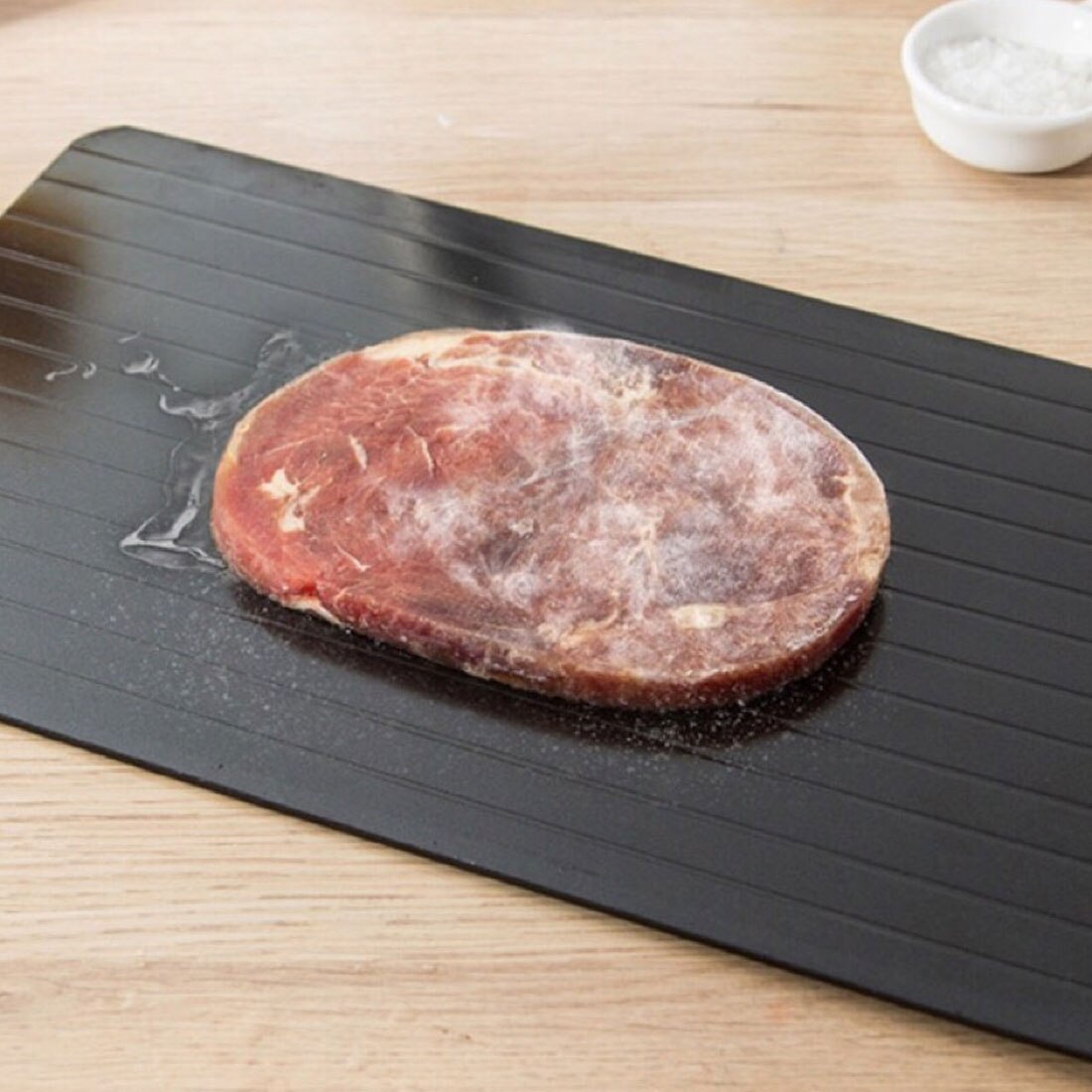 Madoptøningsbakke aluminiumsplade 5 gange optøningshastighed non-stick olie miljøbeskyttelse og strømbesparelse: M farveboks