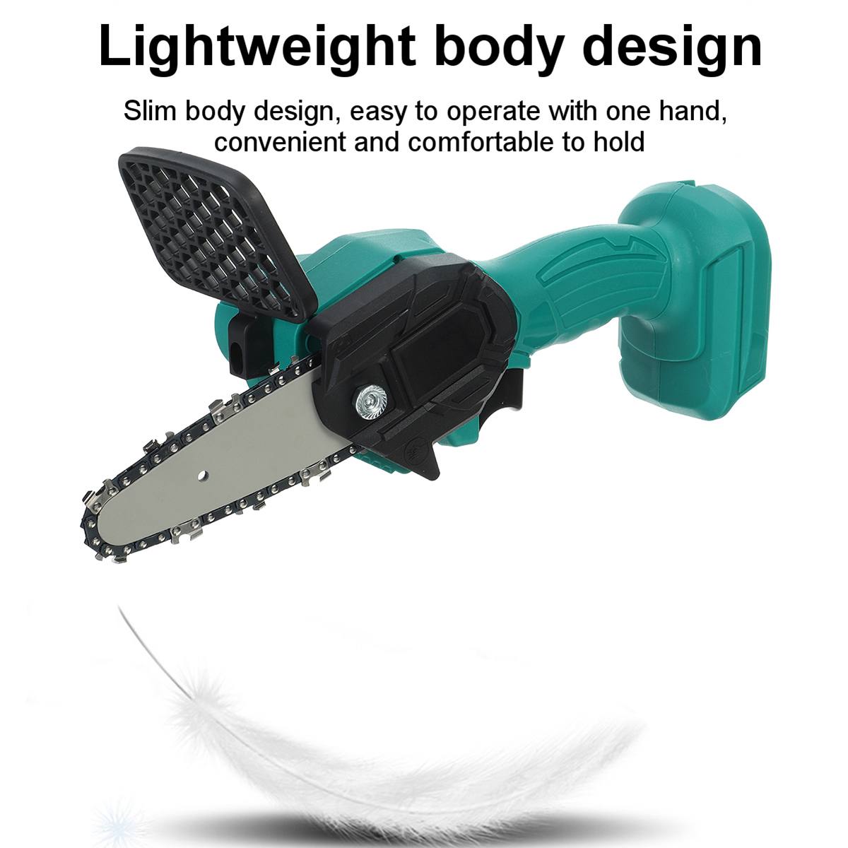 Cordless Electric Chainsaw Mini Electric Chain Saw 4 inch 600W Electric Pruning Saw Portable Electric Saw for 18V Makita Battery