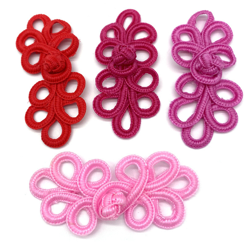 10 Pairs/Pack Chinese Frog Closure Buttons Knot Fastener Sewing Handmade Flower Cheongsam Button Craft DIY