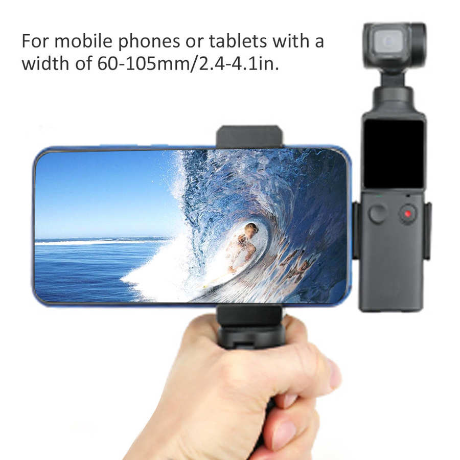 Portable Trépied Support avec Téléphone Clip De Fixation Lumière LED 1/4 "trou de vis D'expansion Kits Pour FIMI paume CARDAN CAMÉRA Accessoires