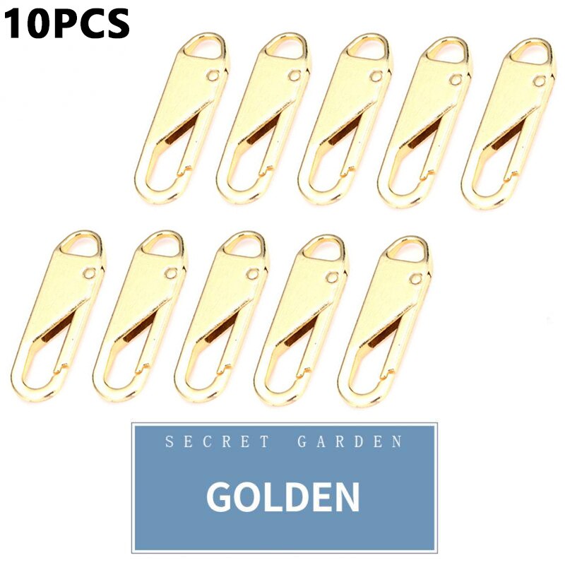 5/10pcs Metal Zipper Zipper Repair Kits Zipper Pull for Zipper Slider Sewing Diy Craft Sewing Kits Metal Zip DIY Sewing: C 10PCS