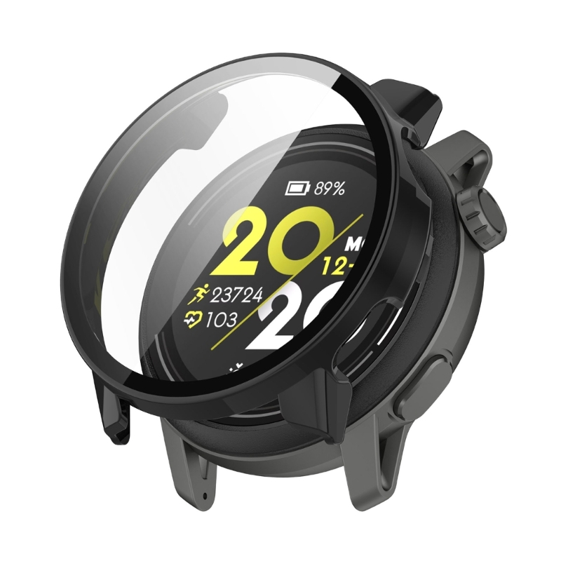 Full Coverage Protective Case Protector for COROS Pace 3 Smartwatch Reliable and Stylish Intelligent Watch Bumpers Cover: black