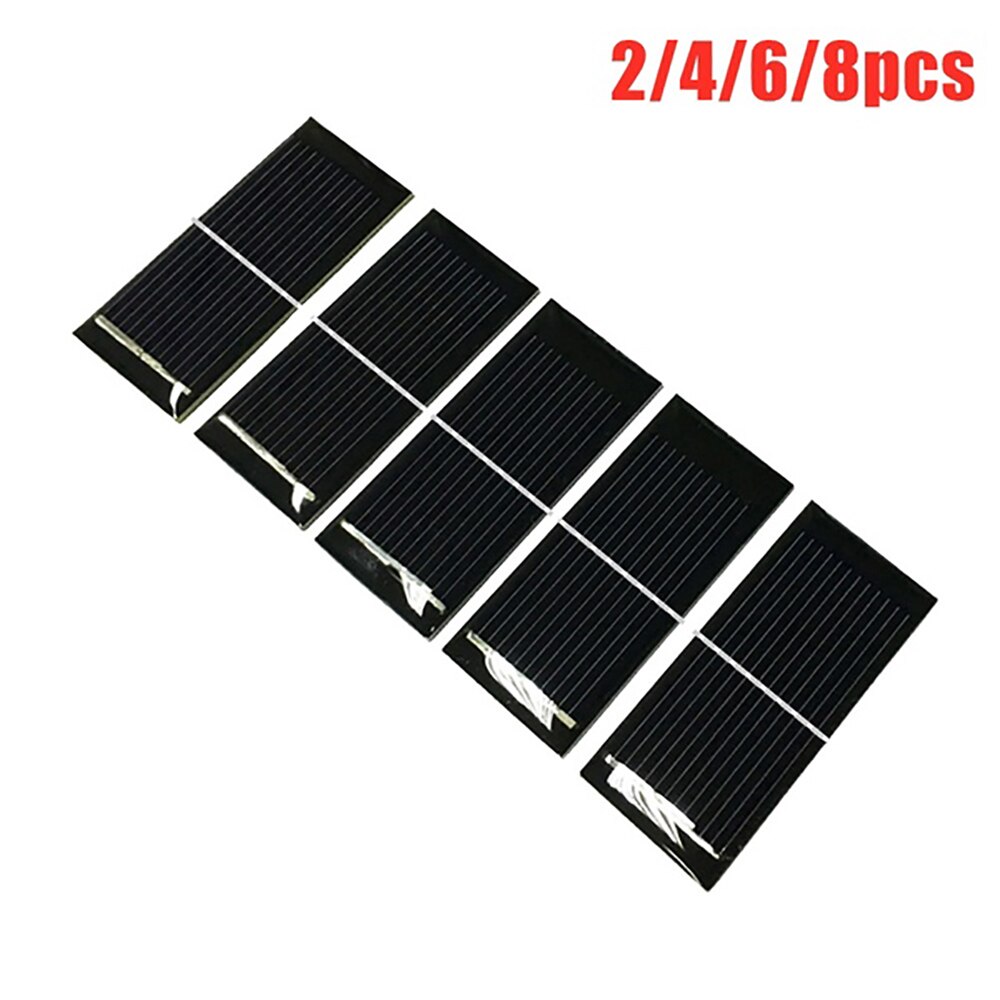 1W/2/4/6/8/50/100 Uds Panel Solar placa solar 5V portátil Mini celda solar DIY módulo monocristalino batería cargadores de teléfono de la ciencia
