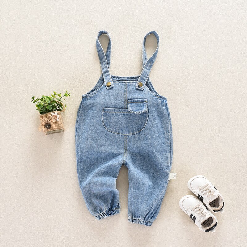 Baby Skibroek Cowboy Kind Broek Kinderen Jurk Mannen En 0-2 Jaar Bandjes Jeans Unisex Casual