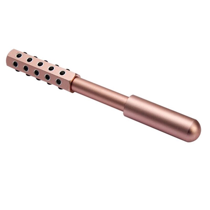 30 Germanium Massage Roller Beauty Bar Face Lift Tools Body Massager Face Shaping Anti-Wrinkles Massage Stick(Pink)
