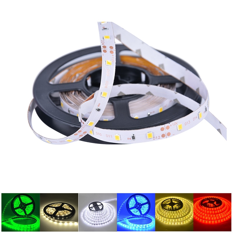 5M 300 LED Strip Light Non Waterproof DC12V Ribbon Tape Brighter SMD3528 Cold White/Warm White/Ice Blue/Red/Green/blue