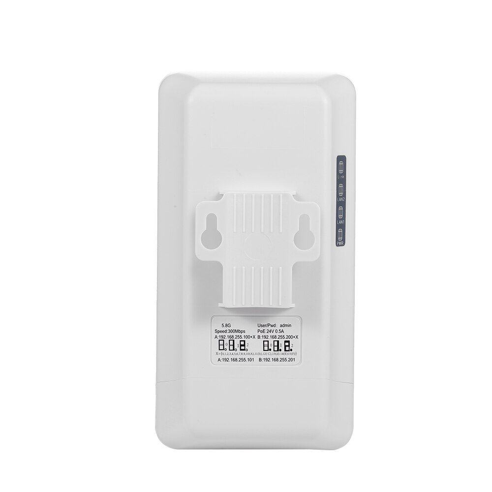 300Mbps 5.8G 12dBi CPE Bridge Outdoor Wireless Outdoor Router Network Bridge 2KM Directional Antenna Wireless Access(A+B)