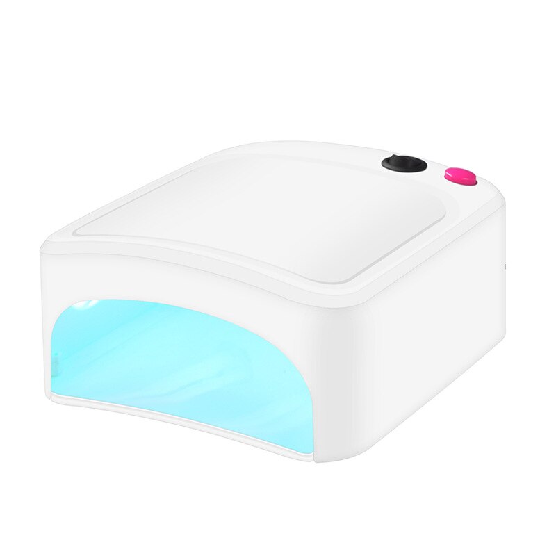 Professionele 36 W Uv Led Lamp Nagel Droger Nail Art Gel Licht Oplaadbare Curing Manicure Therapie Licht Eu plug: WHITE