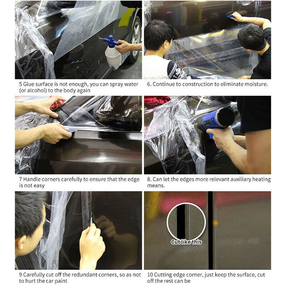 Car Clear Transparent Paint Protection Vinyl Film Wrap Scratch Shield 300*30cm