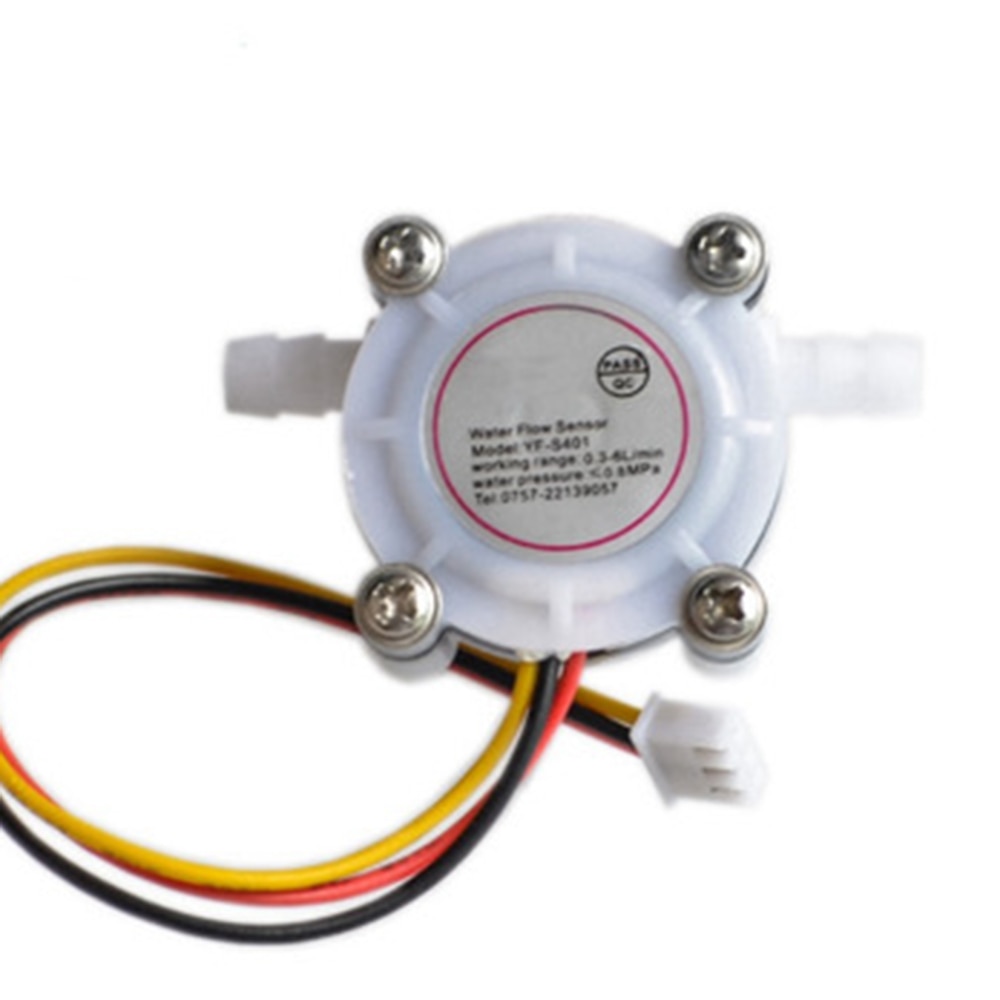Meting Analyse-instrumenten 1/2 ''Water Flow Sensor 1-30L/Min Hall Flowmeter Temperatuursensor Arduino Turbine Meten