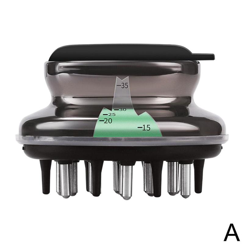 Anti Off Handheld Salon Regrowth Essential Oil Liquid Massage Oil Essential Hair Multi Care Guiding Scalp Comb Portable X0g8: Black