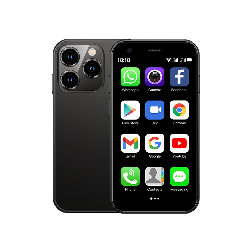 SOYES XS15 3,0-Zoll-Mini-Android-Smartphone, unterstützt 3G+Dual-SIM mit 2 GB+16 GB, in mehreren Farben erhältlich: Schwarz