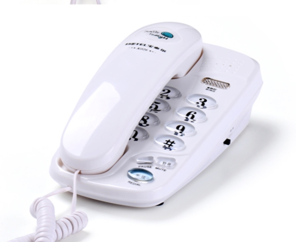 Office Hotel Landline Telephone wall-mounted bedside Mini Wall Telephone