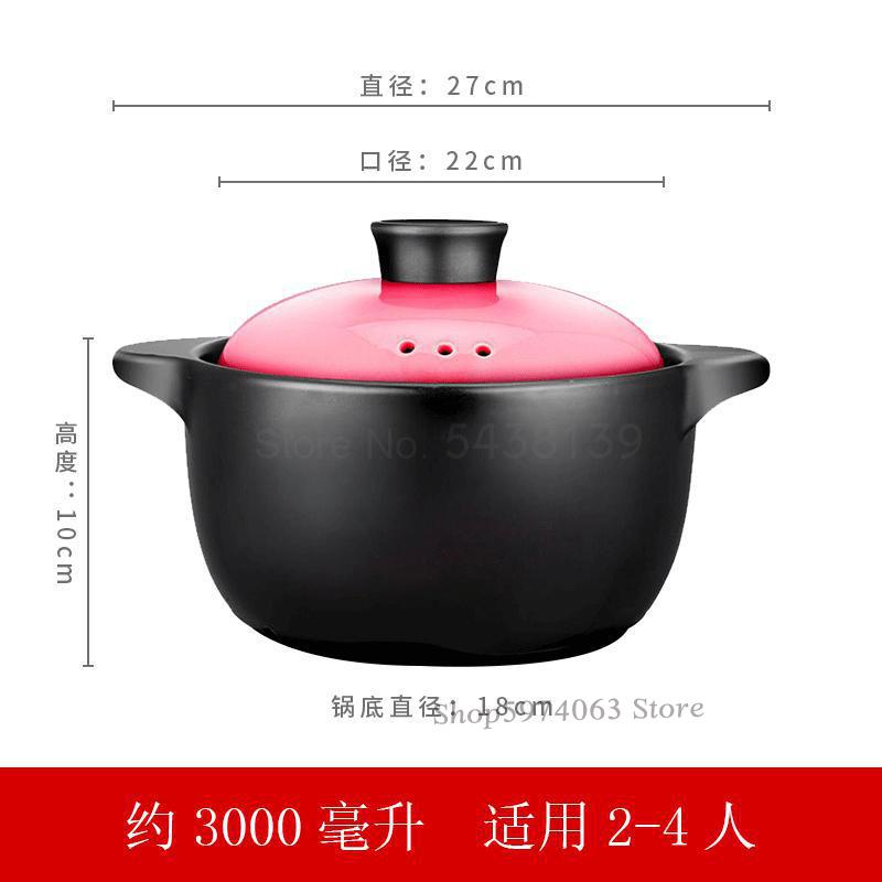 Casserole cooker home gas ceramic pot soup pot fire resistance high temperature size capacity clam pot casserole stone pot: Old  farmer  7