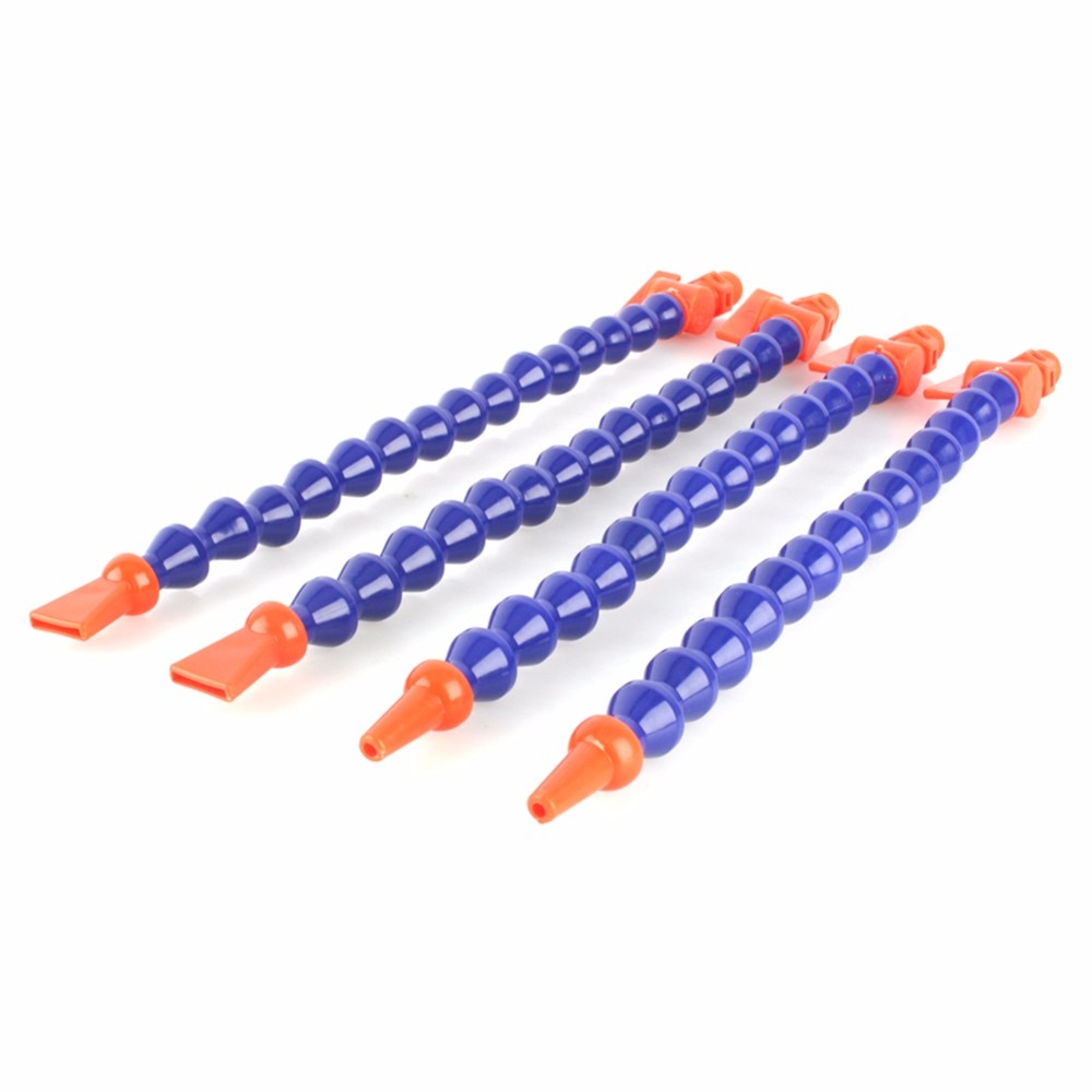 1/4'' 3/8" 1/2" Light Machine Bamboo Oil Coolant Pipes Blue Round Nozzle Water Cooling Flexible Oil Coolant Hoses Plastic