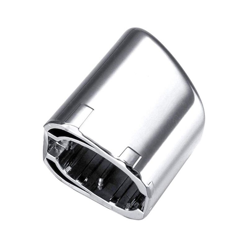 1pc bil handbroms spak parkering knapp lock krom dekoration skal bil styling: Silver-