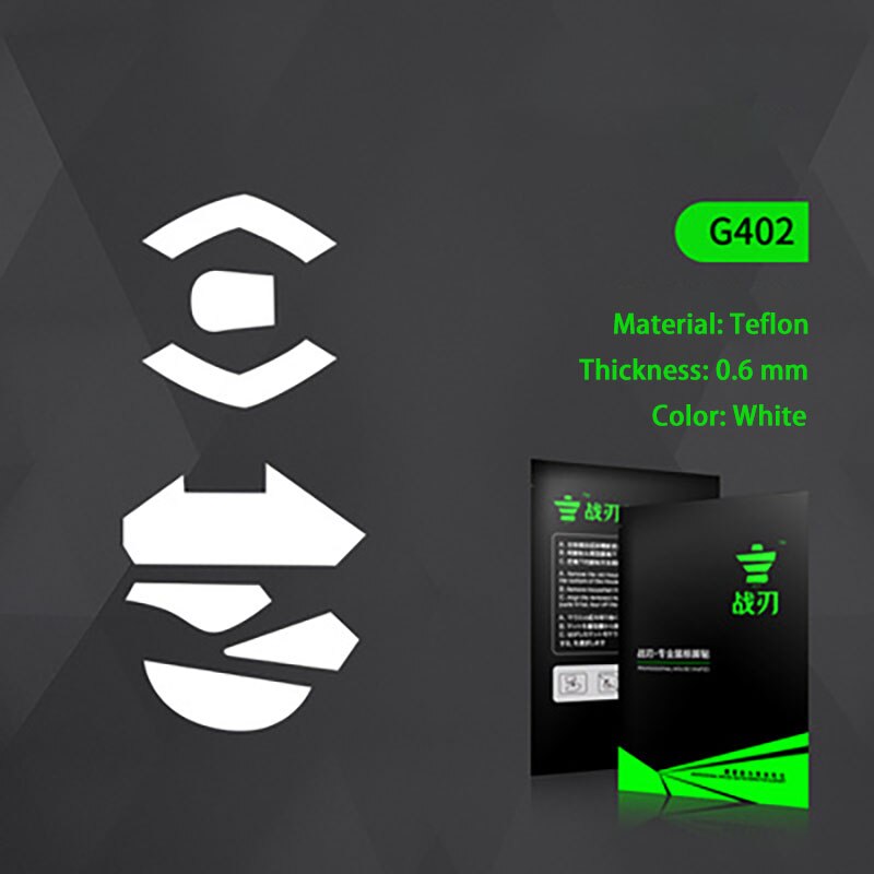 1Set 0.6Mm Witte Muis Pads Gaming Muis Voeten Muis Skate Voor Logitech G Pro Draadloze En Anderen Model: G402