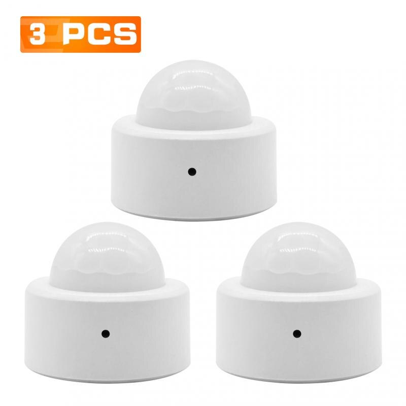 Smart Zigbee Motion Sensor Human Body Sensor Detector Home Alarm System Smart PIR Motion Sensor Use With Gateway Smart Life App: 3Pcs