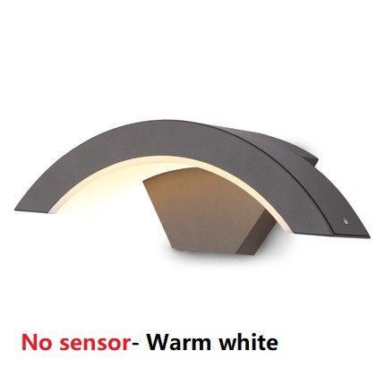 Moden Waterdichte Led Veranda Blaker Wandlampen Outdoor IP65 Motion Sensor Lamp Landschap Spotlight Balkon Gang Tuin Decor: No Sensor Warm White