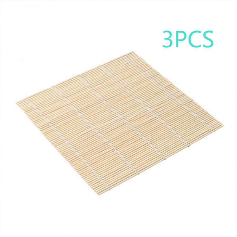 Juego de manteles de bambú enrollables para Sushi, paletas de arroz, herramientas de cocina, DIY, herramientas para hacer Sushi, accesorios, 1/3/5 Uds.: 3pcs