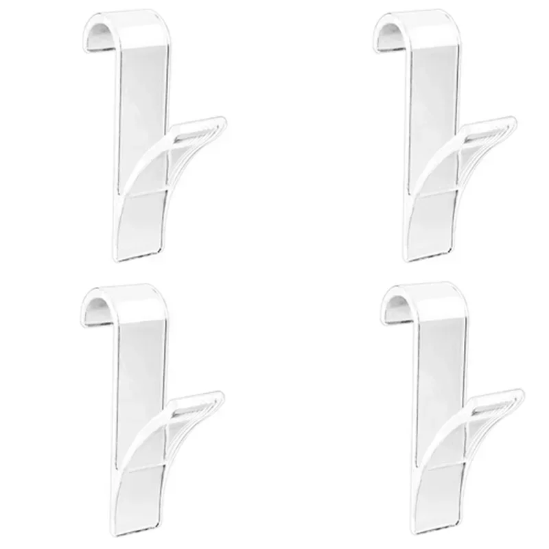 Keuken Badkamer Hanger Clips Magazijnstellingen Wit Doorzichtige Hanger Verwarmde Handdoek Radiatorrail Kleding Sjaal Hanger Haken Houder: Fuchsia