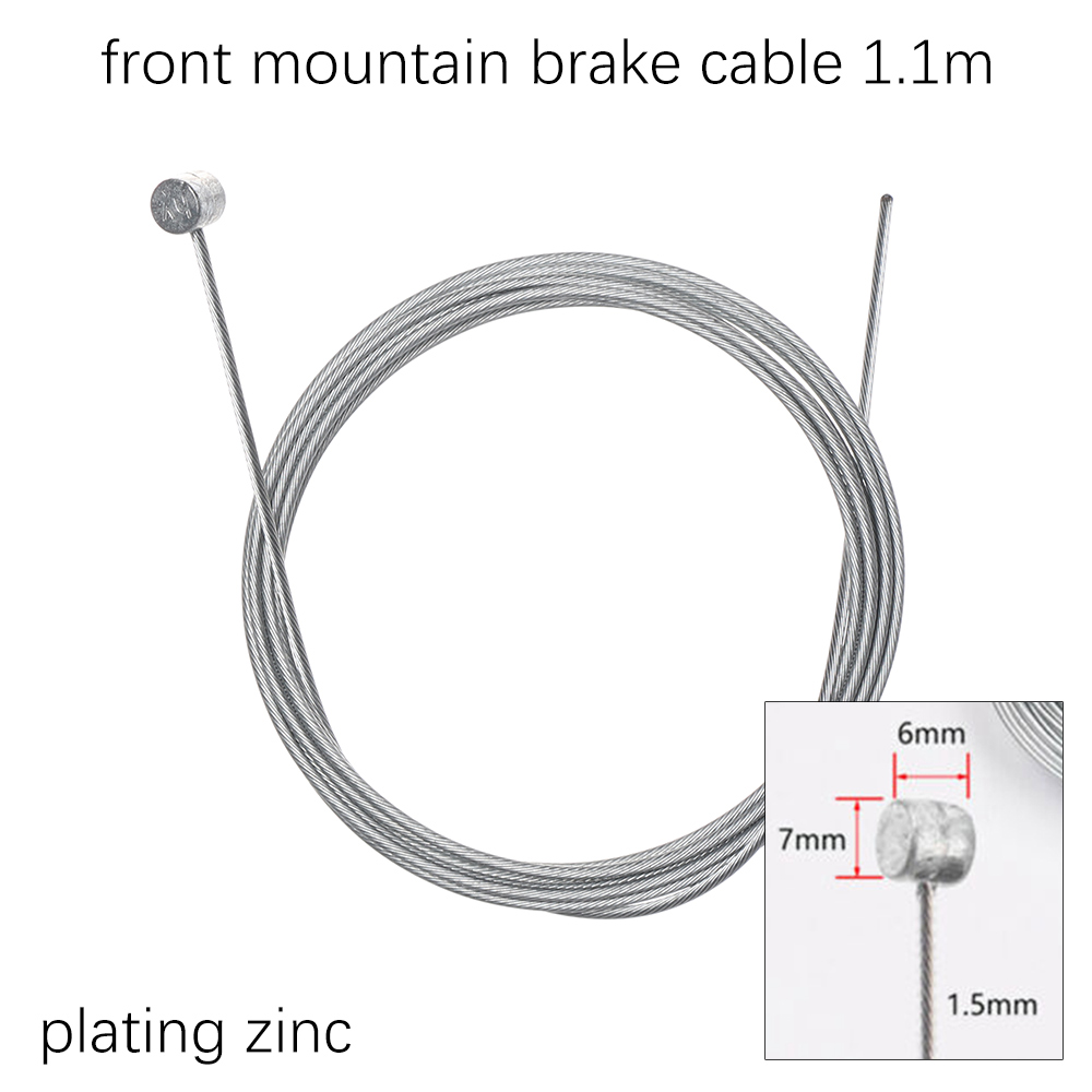 1pc rustfrit stål/beklædning zink fast gearskifter gearskifter/bremseledningskabel kerne indvendig wire mtb landevejscykeldel: 3