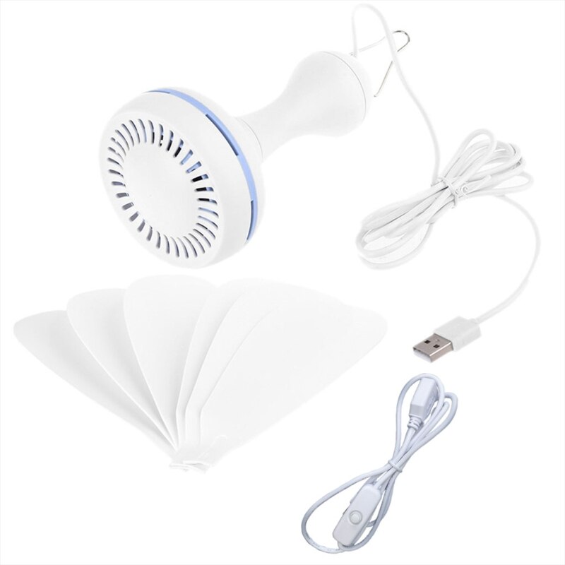 Universal 5V USB Ceiling Canopy Fan 1 Speed Hanging Outdoor Camp Tent Fan USB travel tent fan