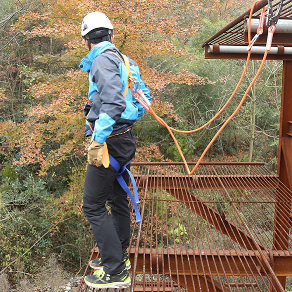 Outdoor Safe Construction Working Harness Belt Safety Lanyard Fall Protection Rope