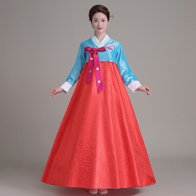 Traditional Korean Hanbok Dress - Elegant Vintage Women's Costume: Pink / L