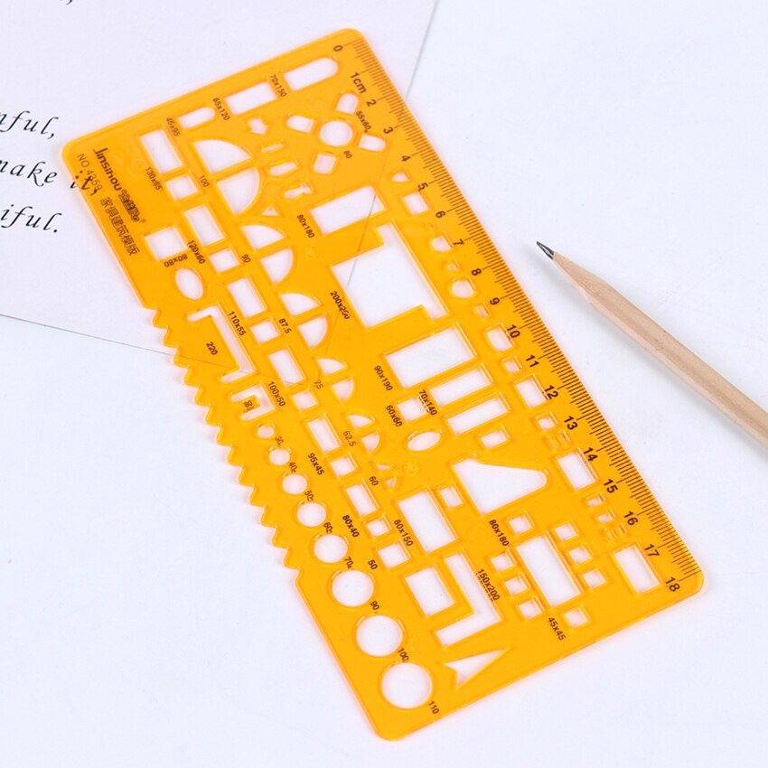 1PC Painting Template Ruler DIY Album Theme Lace Ruler Drawing Board Stencil Geometric Template