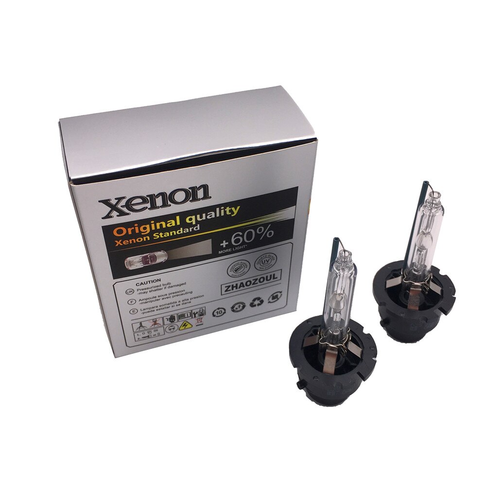 2 stk  d2s 4300k 6000k 8000k billykter xenon hid pære lampe til bmw  e63 e65 e46 e60 e85 e53 vw golf 4 iv